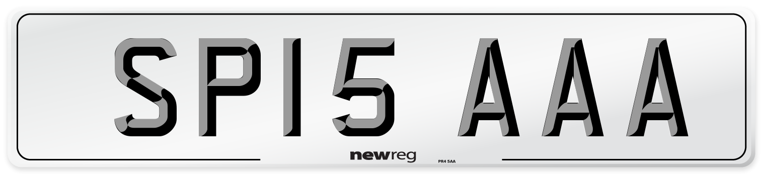 SP15 AAA Number Plate from New Reg